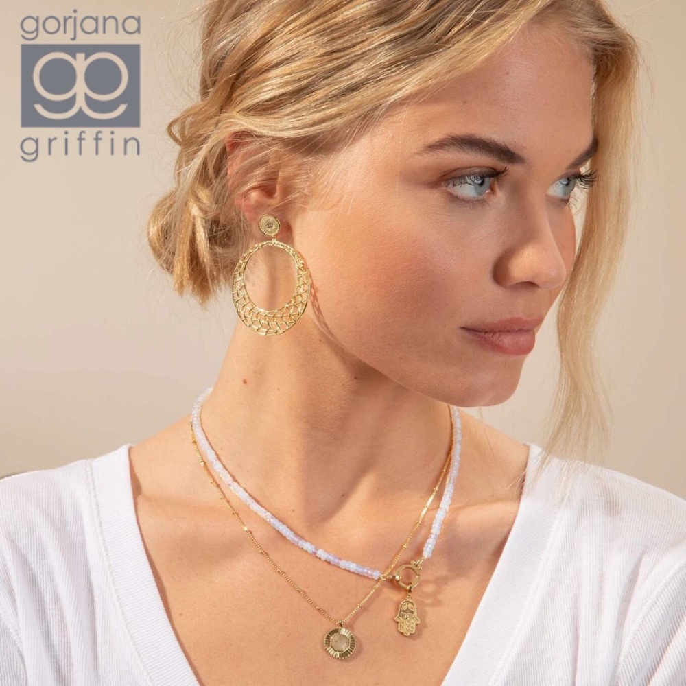 Gorjana Tulum Drop Hoop Earrings